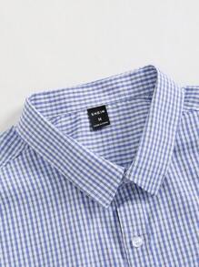 Manfinity Mode 男士格紋長袖襯衫 - 彩色 - 查看 3