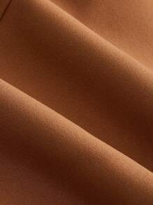 Baby Boy Bow Front Shirt & Suspender Pants & Hat - Brown - View 7