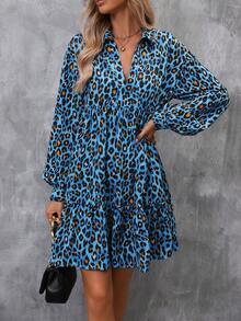 SHEIN Clasi 連身裙 - 藍色 - 查看 3