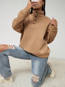 INAWLY 女士運動衫 - 卡其色 - 查看 3