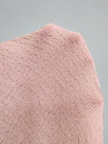 女士荷叶边下摆家居睡衣裙、长裙 - 粉色 - 查看 7