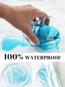 2pcWaterproof Pillowcase Without Filler, White Simple Bed Pillow Cover For Bedroo - White - View 7