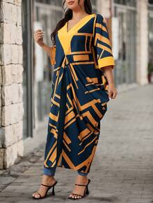 SHEIN LUNE 大碼襯衫 - 黃色 - 查看 4