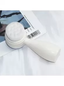 Spazzola per pulizia facciale manuale, 1 pezzo con doppia faccia per la cura della pelle, scrubber facciale in silicone manuale a doppia azione per esfoliazione profonda dei pori, massaggio, cura della pelle, decorazione della casa, camera da letto, bagno, regali di Natale, decorazione del bagno, viaggio, articoli da viaggio, matrimonio, festa di Natale, regali per mamma, casa, camera, decorazione della casa, regali di Natale, regali per mamma, compleanno, decorazione della camera rosa, decorazione del soggiorno, camera da letto, regali per uomo, regali per papà, funghi, Capodanno, mamma, accessori, regali per papà, amici, regalo divertente - Bianco - Visualizzare 4