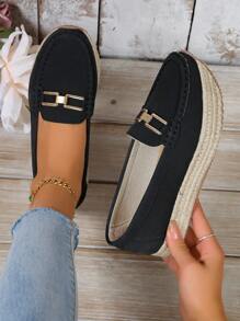 戶外舒適低口設計女性楔型跟&厚底鞋