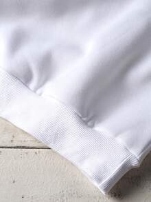 SHEIN EZwear 女士運動衫 - 白色 - 查看 4