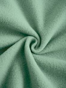 SHEIN Essnce 太阳和月亮印花圆领保暖衬里运动衫 - 薄荷綠 - 查看 3