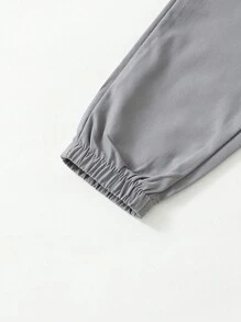 Baby Boy 3pcs Letter Patched Detail Sweatpants - Multicolor - View 3