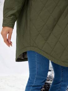 SHEIN Maternity Solid Color Loose Fit Jacket