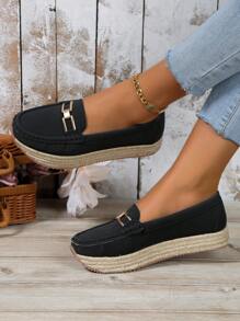 戶外舒適低口設計女性楔型跟&厚底鞋