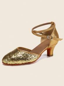 Gold Glitter Dance Shoes For women Brand Modern Dance Shoes Salsa Ballroom Tango Latin Shoes For Girls Ladies Women - Gold - View 1