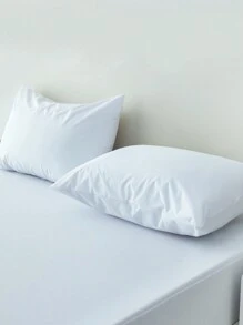 衍縫防水枕套套裝不附帶 - 白色 - 查看 3