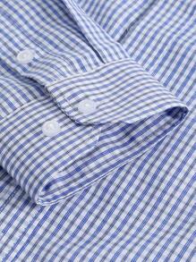 Manfinity Mode 男士格紋長袖襯衫 - 彩色 - 查看 7