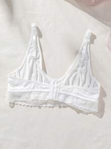 SHEIN Sujetador de mujeres cobertura completa - Blanco - Ver 2