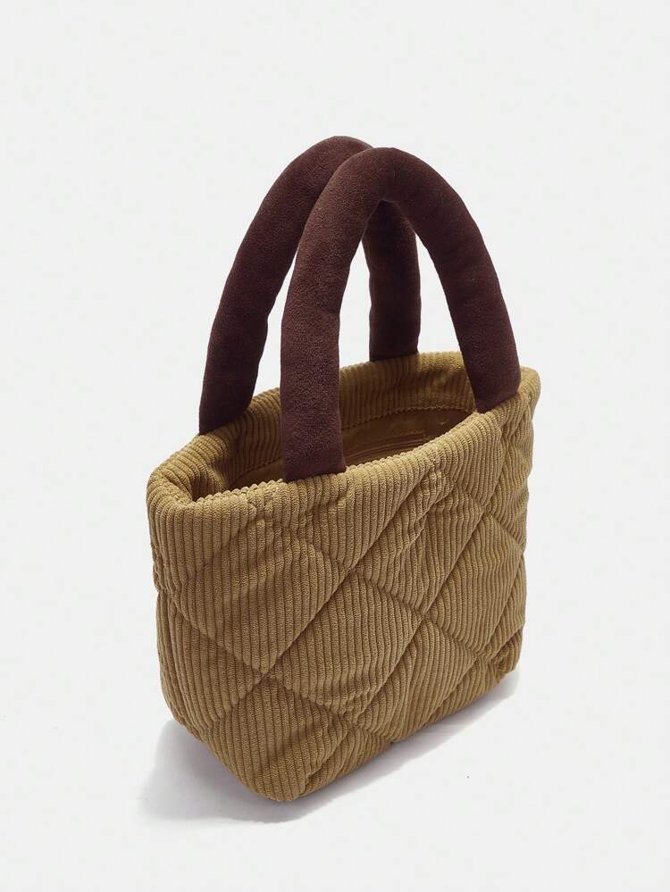Casual Stitch Detail Handbag