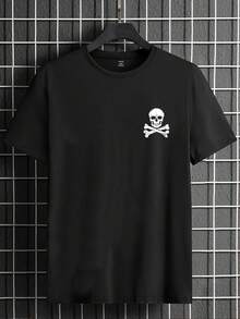 Manfinity 男士大碼t恤 - 黑色 - 查看 2