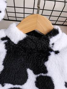 SHEIN Bé gái Sữa Mô hình Đầm - Đen và trắng - Xem 3