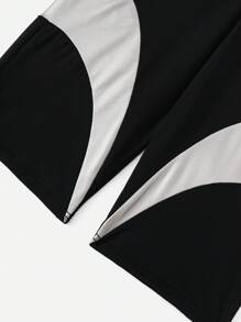 SHEIN Coolane Khối màu Quần short đi xe - màu đen - Xem 4