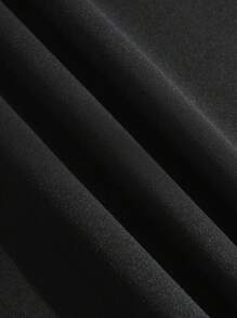 INAWLY Plus Size Women's Letter Printed Fleece Sweatshirt - Black - View 5