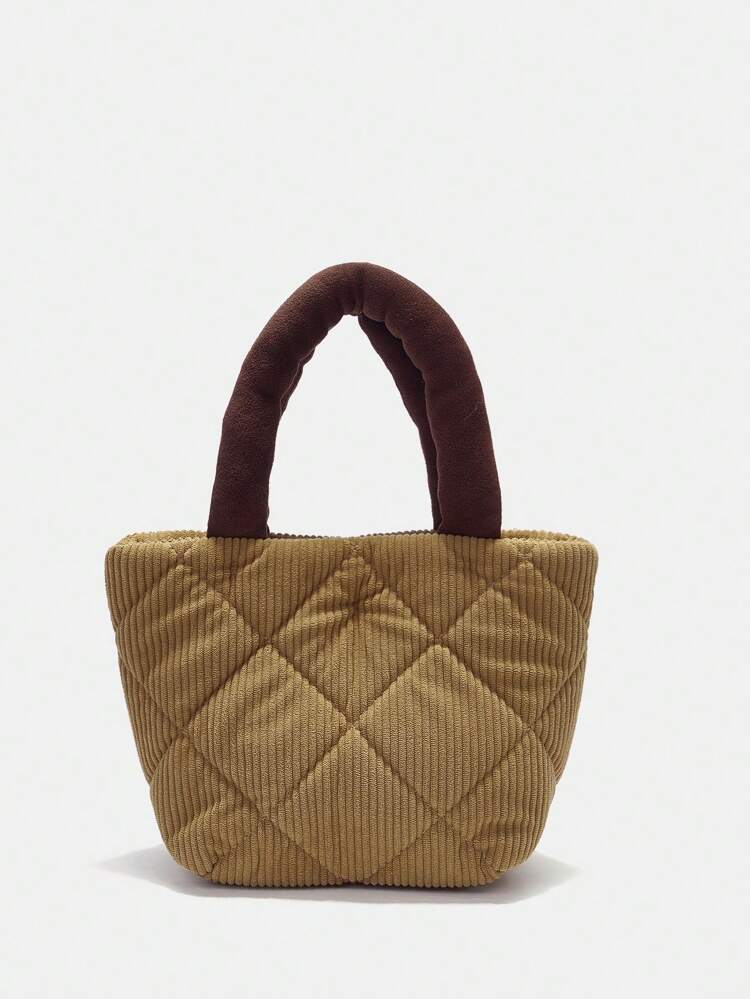 Casual Stitch Detail Handbag