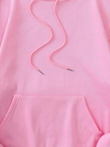 INAWLY Women's Plus Size Pink Sweatshirt - Pink - View 6