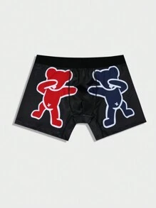 Men's Underwear With Bear Pattern - Multicolor - View 6