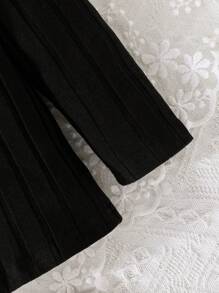 SHEIN 女嬰3入組素色高領T恤 - 彩色 - 查看 5