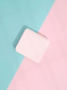 1pc Square Dual-Sided Flip Mirror, Compact Vanity Mirror, Pocket Mirror, Small Mirror, Living Room Home Bedroom Bathroom House Decor, Travel Stuff, Wedding, Party, Birthday, Gifts For Men Mom Dad Best Friends Teacher, New Years, Accessories, Funny Gift,Makeup,Cheap,Room Decor,Vanity,Travel,Bedroom,Makeup Accessories,Mirror,Vanity Mirror,Mini Mirror,Compact Mirror,Mirror Small,Hand Mirror,Cheap,Stocking Stuffers,Makeup,Makeup Tools,Cheap Stuff,Gifts,Gifts For Women,Christmas Gifts - Pink - View 2