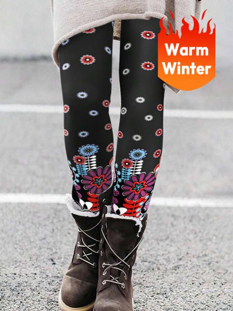 Floral Print Leggings