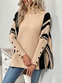 SHEIN LUNE 毛衣 - 卡其色 - 查看 1