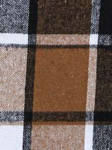 SHEIN LUNE In kẻ sọc Thả vai Áo trùm đầu - Màu vàng - Xem 7