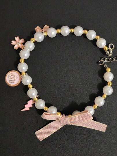 Kawaii 1 Pearl Pet Collar