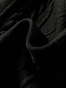 SHEIN Cô Gái Trẻ Viền Ruffle tay áo lá sen Nơ mặt trước Váy sơ mi - màu đen - Xem 3