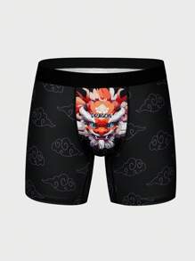 Men's Lion & Cloud Pattern Underwear