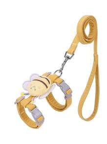 ROMWE Kawaii 1pc Bee Patterned Pet Leash (suggested For 3-8kg) - Multicolor - View 2