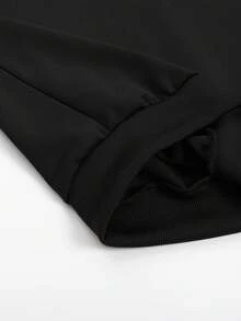 Bản in Halloween Áo nỉ - màu đen - Xem 4