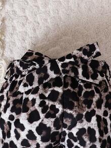 Infant Girls' Heart & Leopard Print Romper And Leggings Set - White - View 8