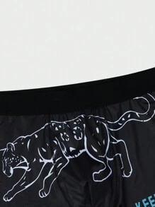 Men's Letter Print Boxer Briefs
