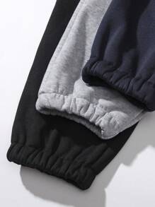 SHEIN Unity Quần nỉ nỉ rộng rãi thoải mái cho nữ, Thu/Đông - Nhiều màu - Xem 4