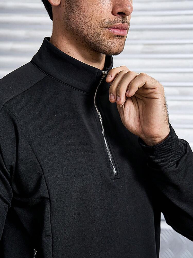 Men Half Zip Sports Jacket Workout Tops Sports Wear For Men Sports Wear Men Sports Wear Men Sport Wear Jacket