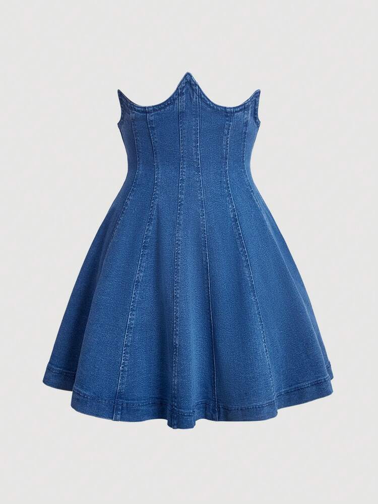 Women'S Asymmetrical Waist Denim Skirt