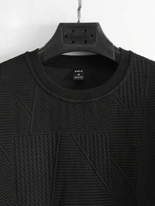 Manfinity Men Solid Drop Shoulder Sweatshirt - Black - View 3