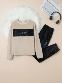 Thiếu niên Con trai Sang trọng Bộ đồ trên và quần Cho mùa đông Nhà  Mặc - Nhiều màu - Xem 1