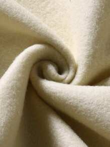 男士字母印花落肩长袖抽绳连帽运动衫，春秋 - 卡其色 - 查看 5