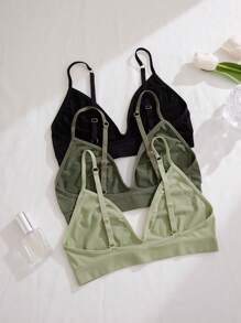 Snug Zone 3 pièces Set De Soutien-Gorges Unicolore Femme