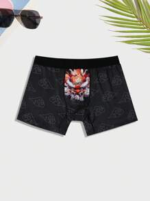 Men's Lion & Cloud Pattern Underwear