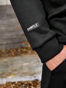 Manfinity Homme 男性大尺碼雙件套裝 - 黑色 - 查看 4