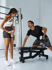 Manfinity Sport Corelite Áo thun thể thao có tay Raglan rắn cho nam - màu đen - Xem 1