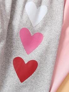 SHEIN Cô gái Tim Mô hình Quần Chạy bộ - Nhiều màu - Xem 7