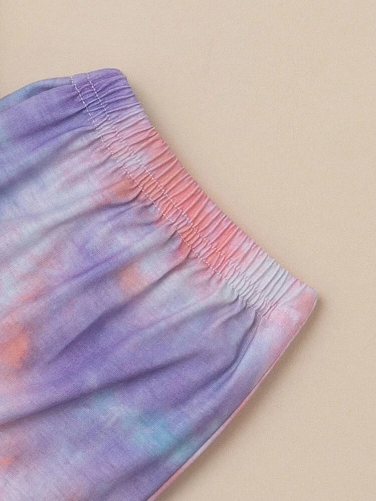 Girls' Tie-dye Two Piece Homewear Set